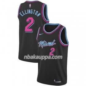 Miami Heat Wayne Ellington 2 2018-19 Nike City Edition Musta Pelipaidat Swingman - Miesten